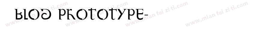 思源blod prototype字体转换